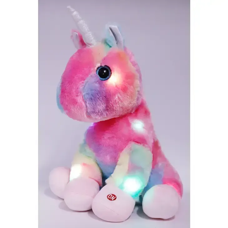 Unicorn Plush- Faux Fur w/ LED