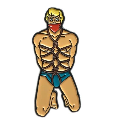 The Blonde Guy Enamel Pin