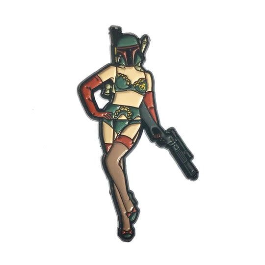 Lady Hunter Enamel Pin