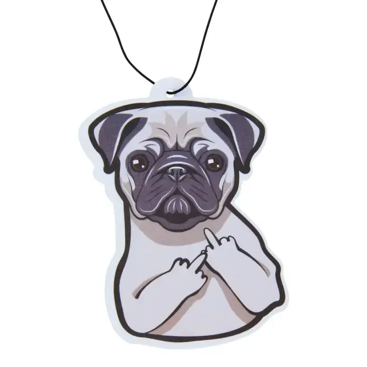 Pug With An Attitude Air Freshener