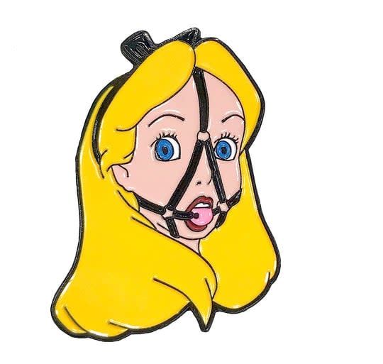 Lady in Wonderland Enamel Pin