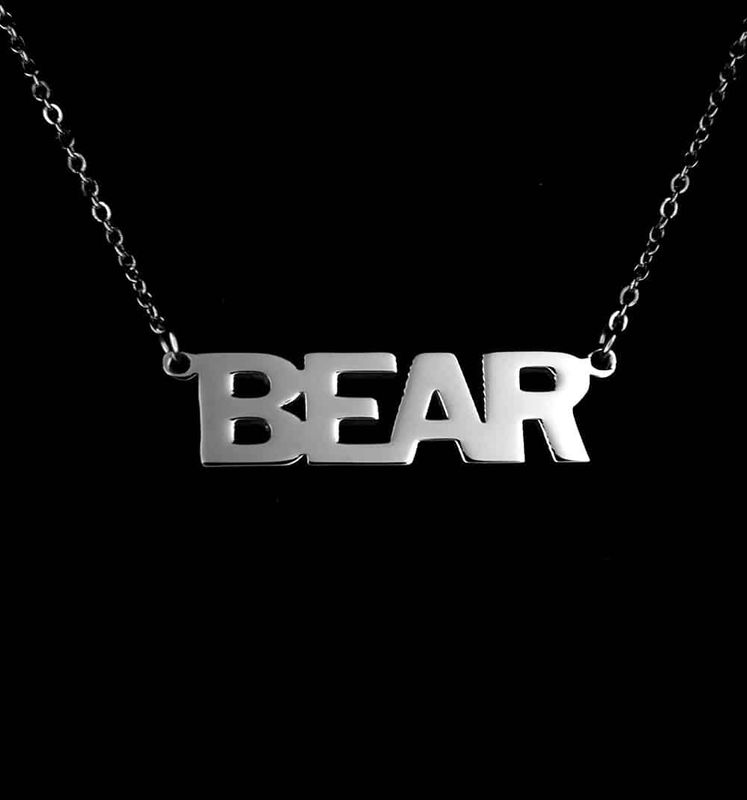 &quot;Bear&quot; Silver  Necklace
