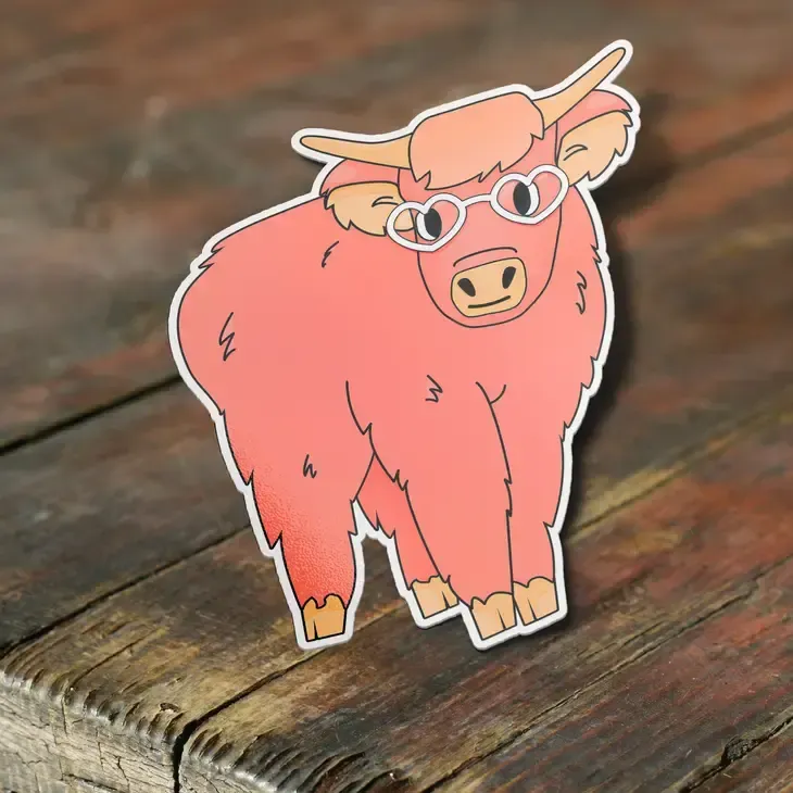 Cute Highland Cow Sticker