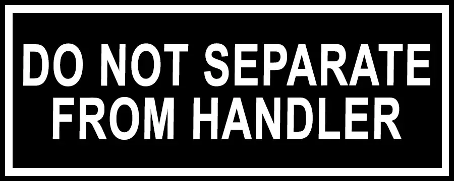 Nylon Patch - Do Not Separate From Handler