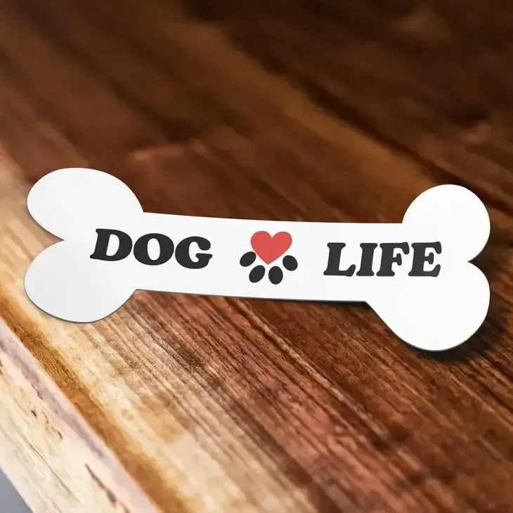 Dog Life Cute Dog Bone Sticker