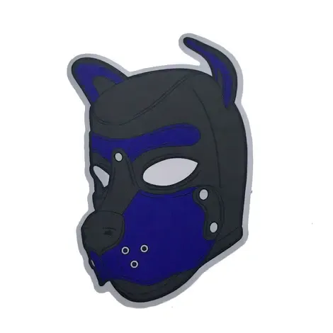 Puppy Hood Sticker-Blue