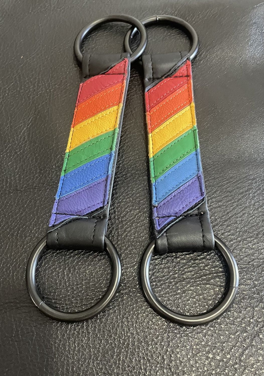 P &amp; C Bulldog Horizontal Strap - Flag Series, Add Ons: Rainbow