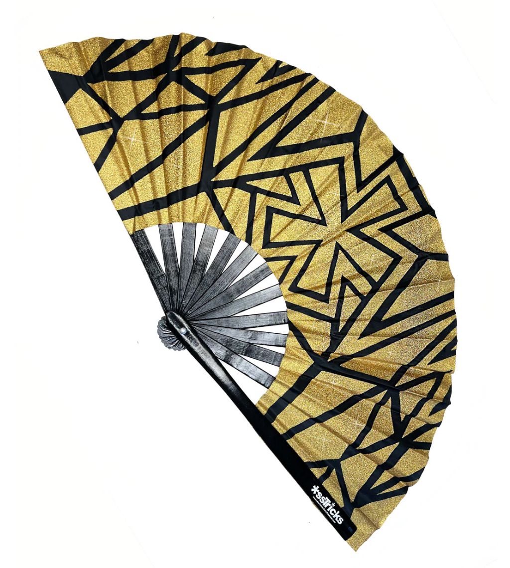 *ssTricks 25in Large Fans, Color: Glitter Gold