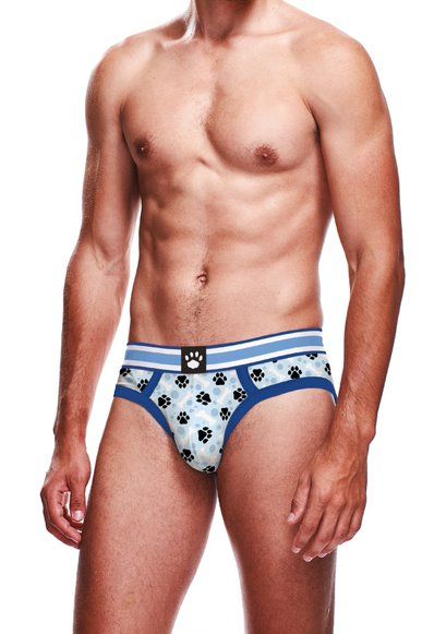 Paw Brief, Color: Blue, Size: S