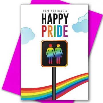 “Lesbian Gay Pride” Greeting Card