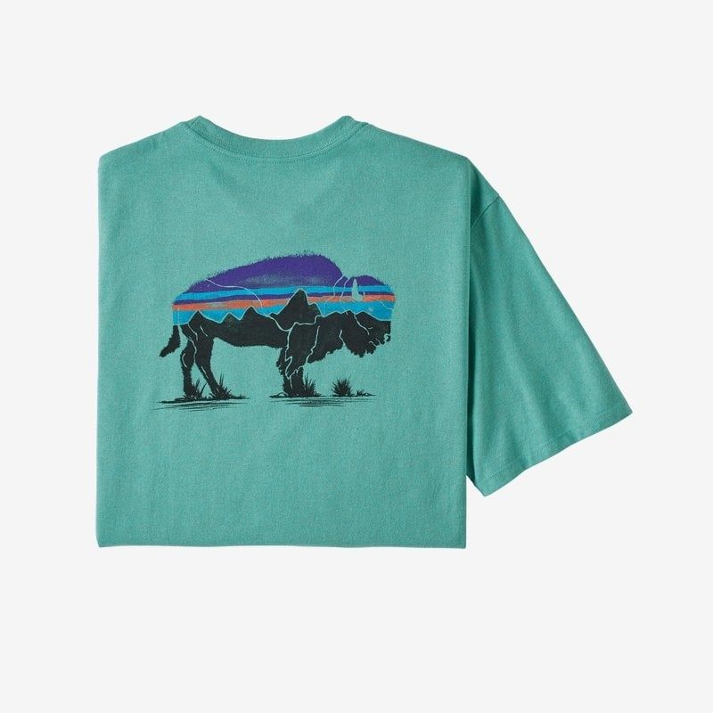 Patagonia Men&#39;s Fitz Roy Bison Responsibili-Tee® 