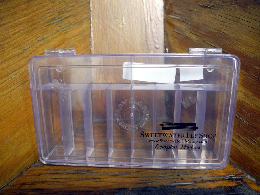Sweetwater Fly Shop Logo&#39;d Myran Fly Boxes, Size: 4004 - 10 Long Compartment (3 1/2&quot; x 6&quot; x 1 1/8&quot;)