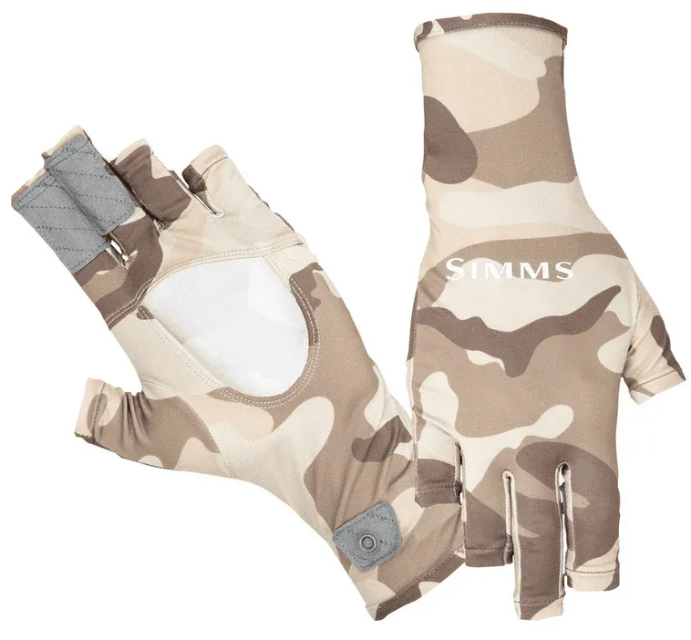 Simms Bugstopper Sunglove Woodland Camo Sandbar