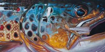 Derek DeYoung Brown Chubby Chernobyl Print on Metal