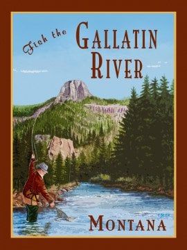 Vintage Style River Posters