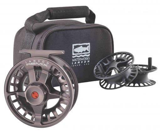 Lamson Remix HD 3-Pack Fly Fishing Reel &amp; Spools - Smoke -7+
