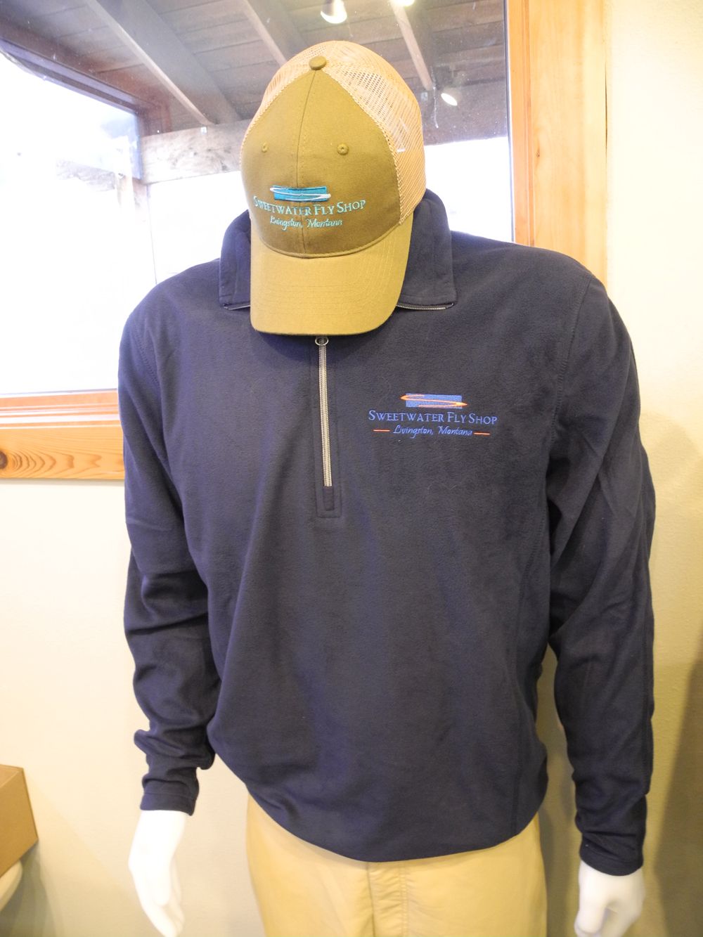 Sweetwater Fly Shop Logo&#39;d 1/4 Zip MicroFleece Pullover