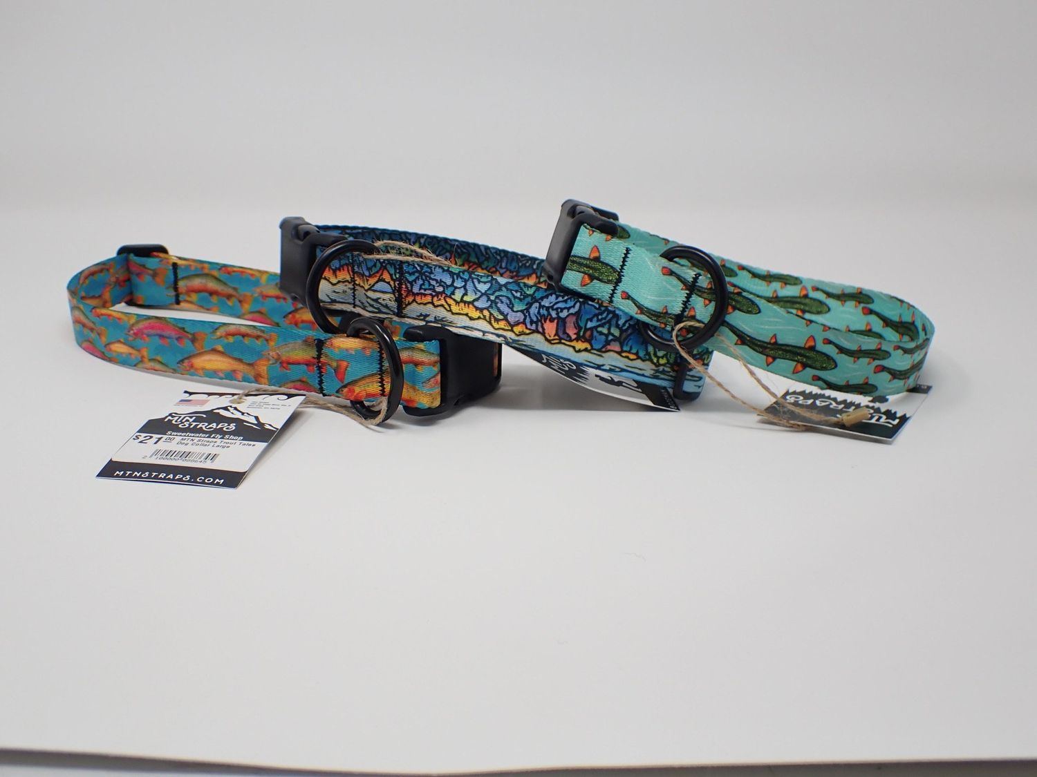 MTN Straps Trout Tales Dog Collar