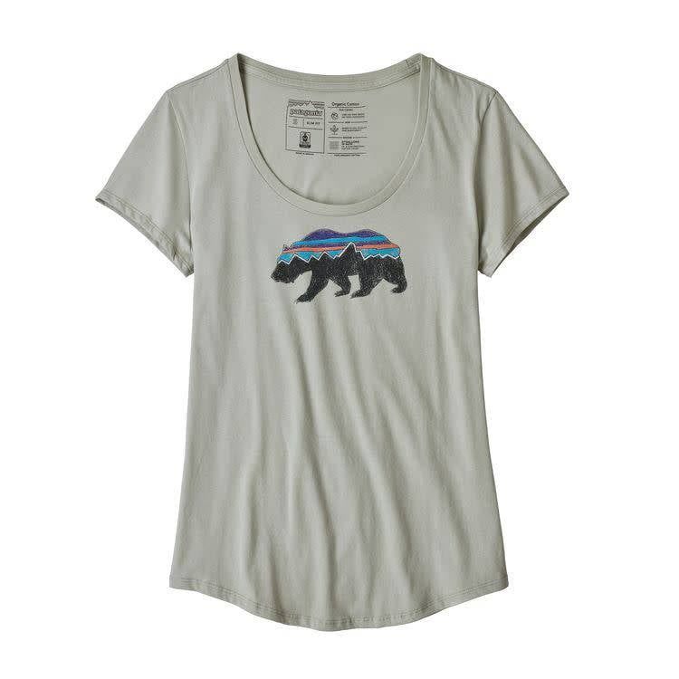 Patagonia Women&#39;s Fitz Roy Bear Organic Scoop T-Shirt