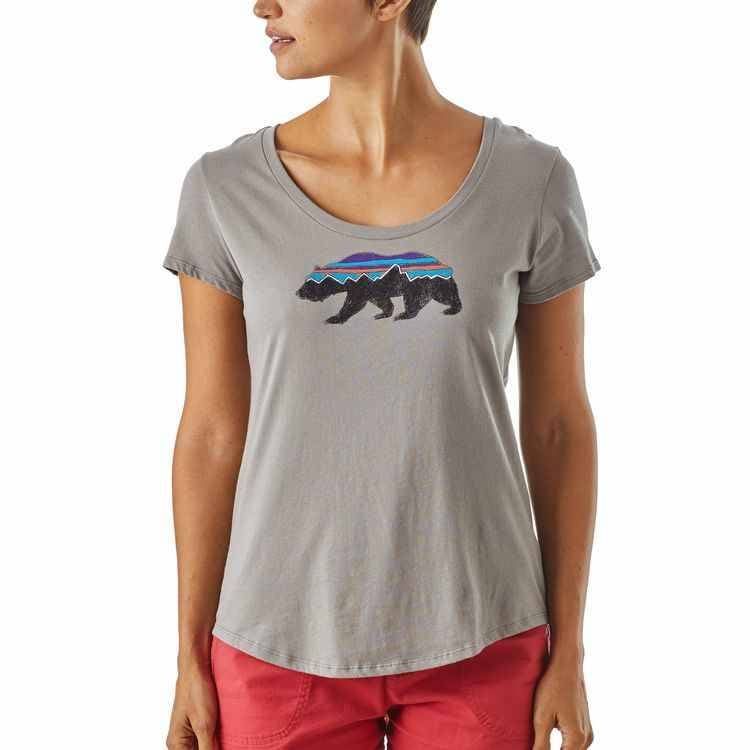 Patagonia Women's Fitz Roy Bear Organic Scoop T-Shirt