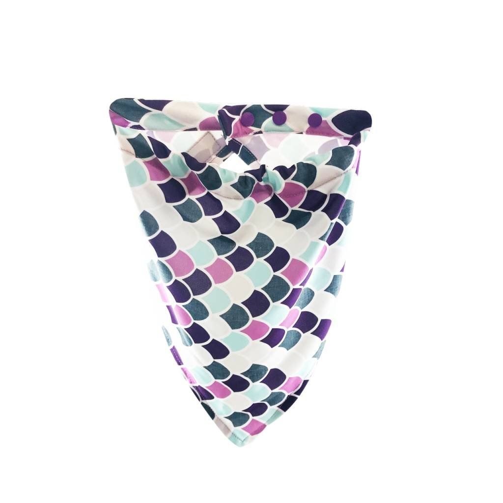 Damsel Fly Fishing Snood, Color: Purple Mermaid Scale
