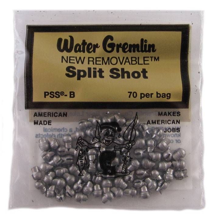 Water Gremlin Removable Split Shot, Size: B