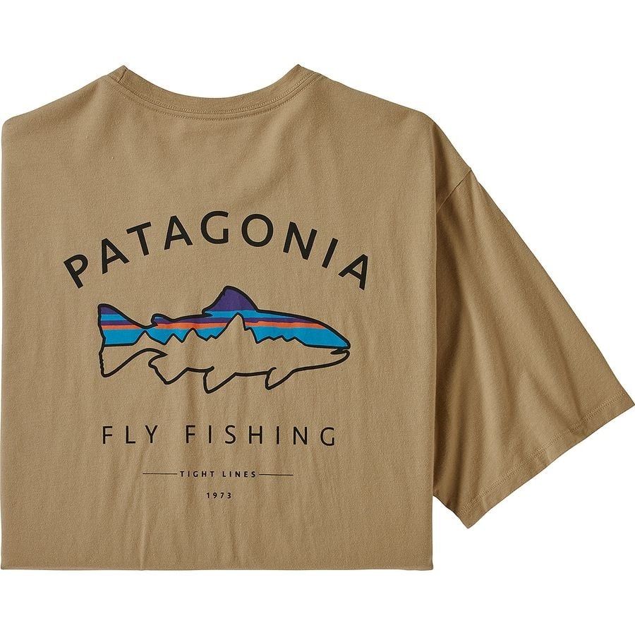 Patagonia Mens Framed Fitz Roy Trout Organic T-Shirt