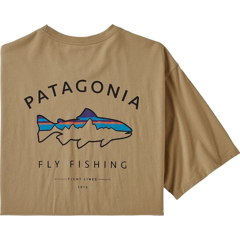 Patagonia Mens Framed Fitz Roy Trout Organic T-Shirt