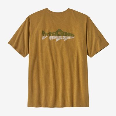 Patagonia M&#39;s Wild Waterline Pocket Responsibili-Tee Pufferfish