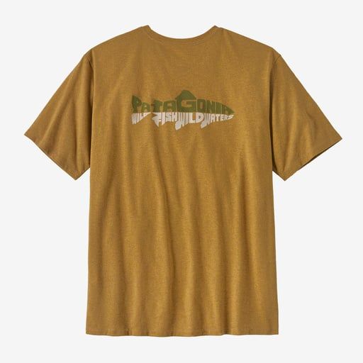 Patagonia M&#39;s Wild Waterline Pocket Responsibili-Tee Pufferfish