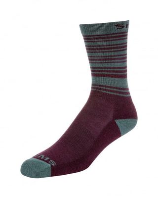 Simms W&#39;s Merino Lightweight Hiker Sock Garnet