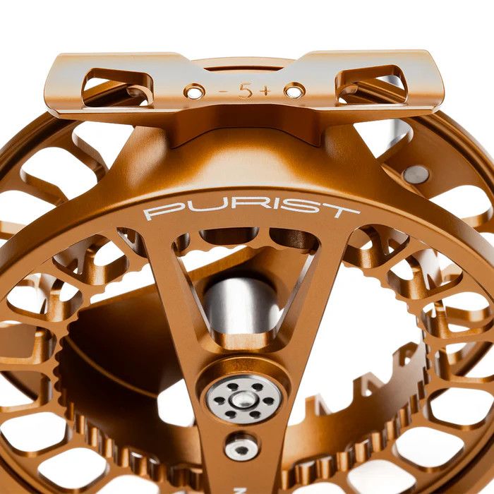 Lamson Purist II Click Paw Reel -3+ Whiskey