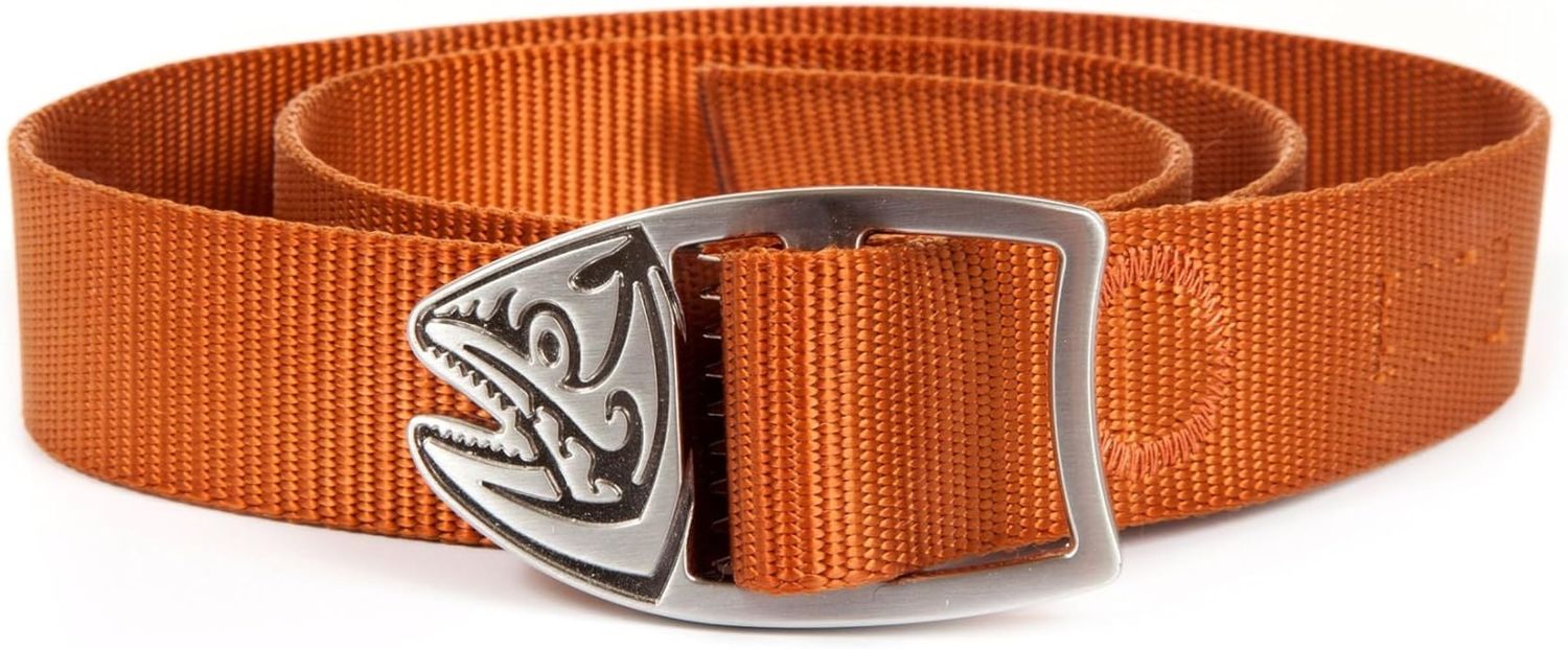 Fishpond Trucha Webbing Belt, Color: Burnt Orange