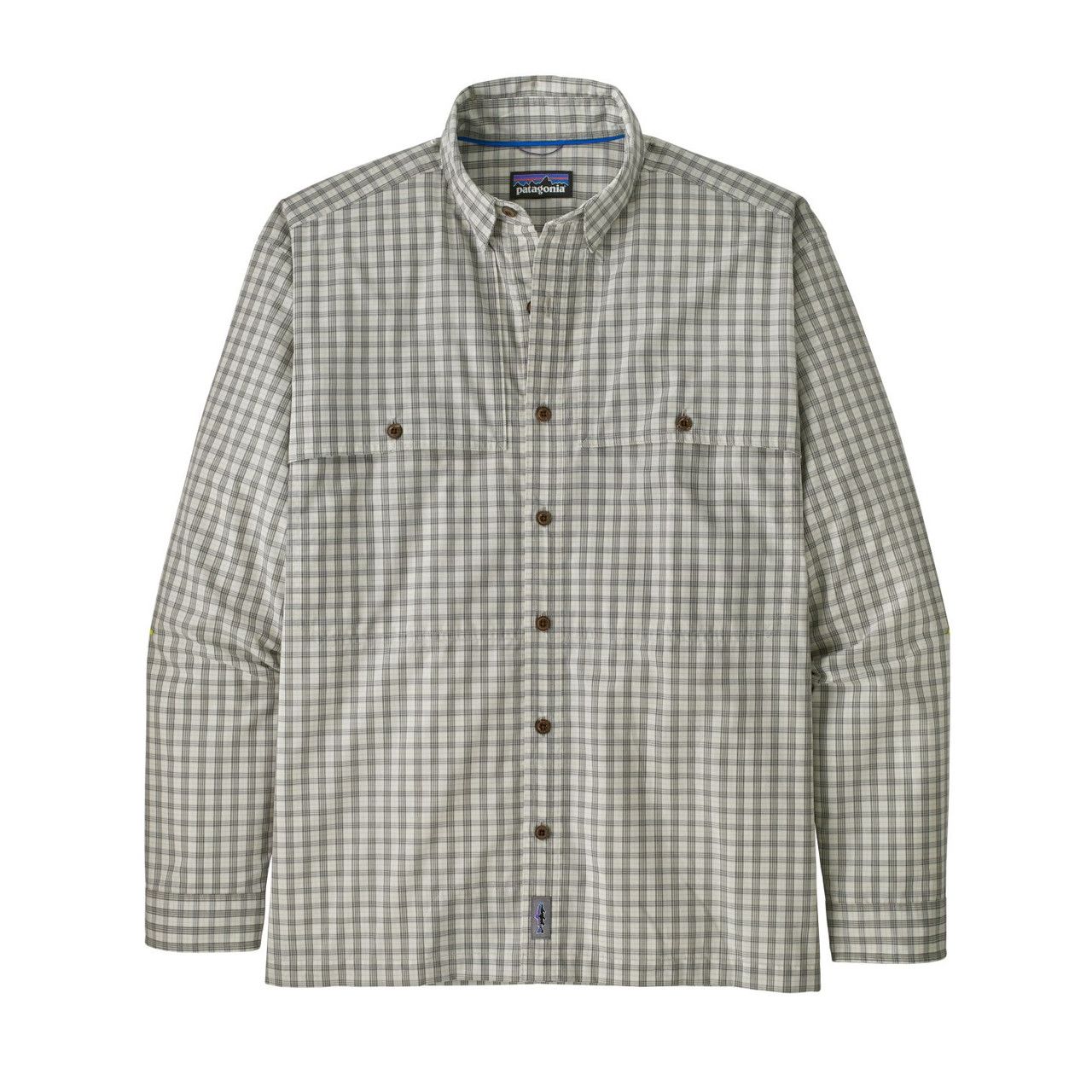 Patagonia Men&#39;s Long-Sleeved Island Hopper Shirt, Color: Voyage: Dyno White, Size: Small