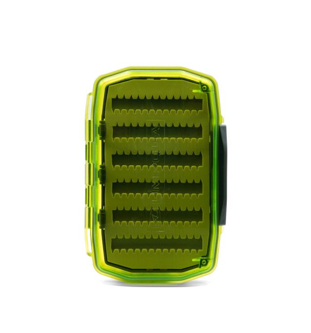 Umpqua Silicone WaterProof Essential Fly Box- Medium, Color: Hot Green