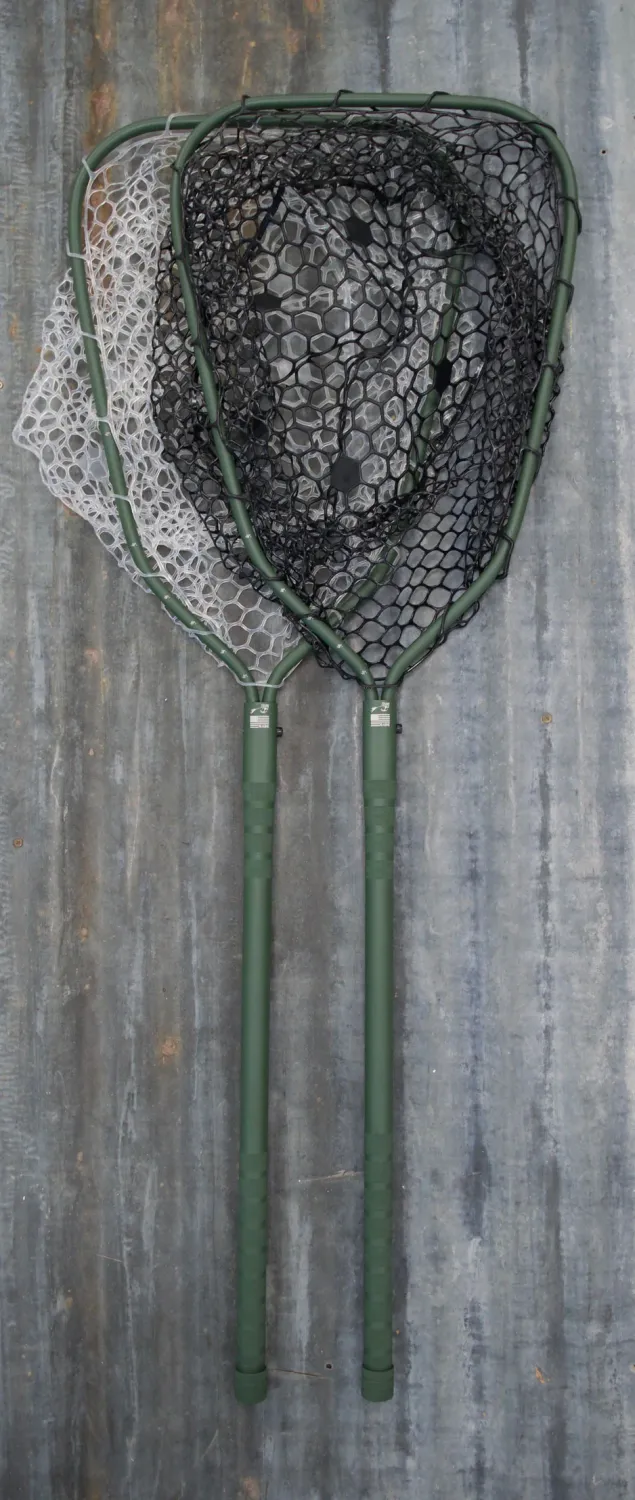 Rising Fishing Lunker Net, Color: Hunter Green w/ Black Net