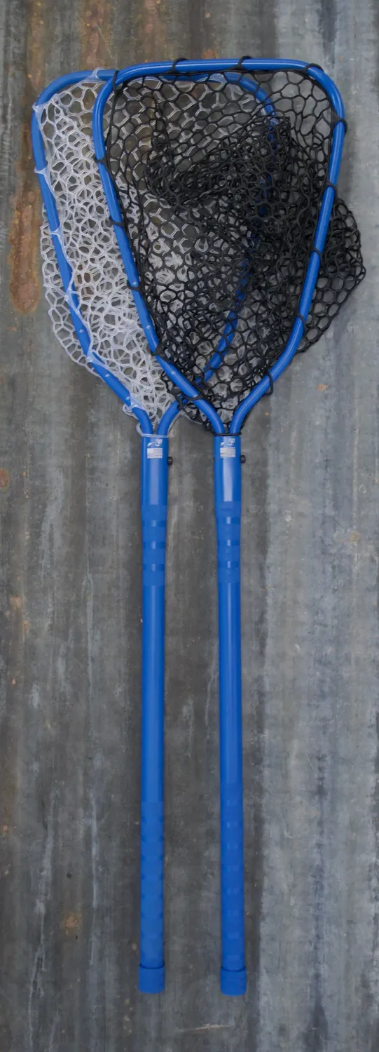 Rising Fishing Brookie XL Net, Color: Deep Blue w/ Clear Net