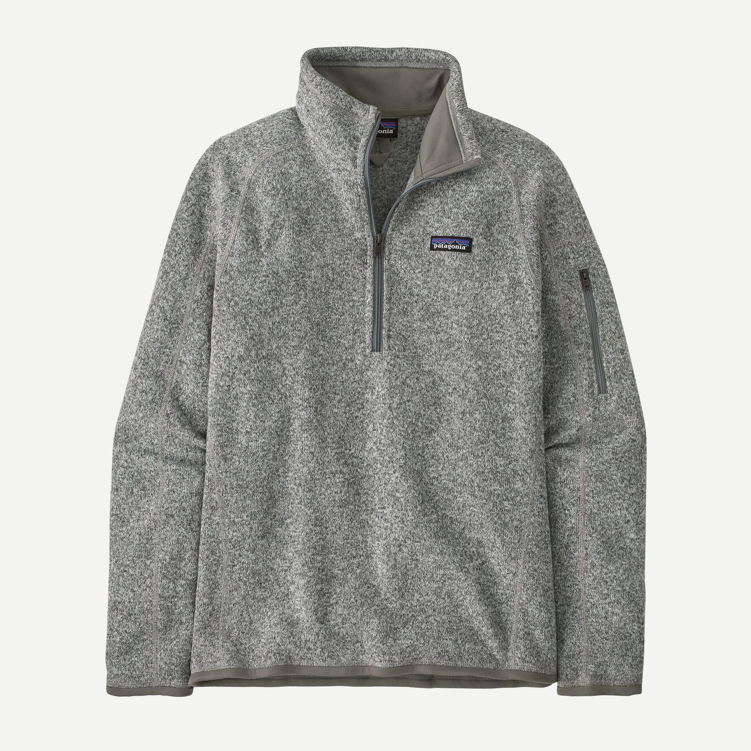 Patagonia Women&#39;s Better Sweater 1/4 Zip Fleece, Color: Birch White, Size: XS