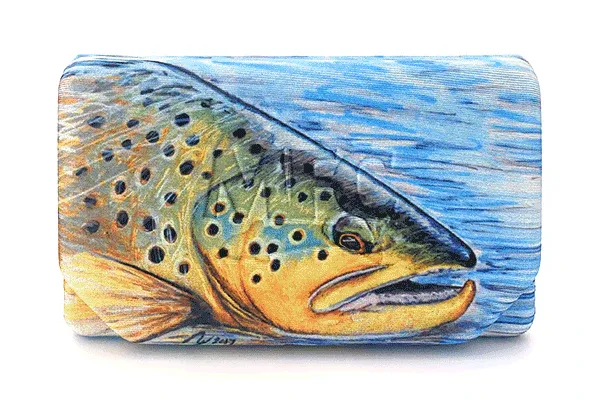 Montana Fly Company Flyweight Fly Box, Color: Hallock&#39;s Brown Trout