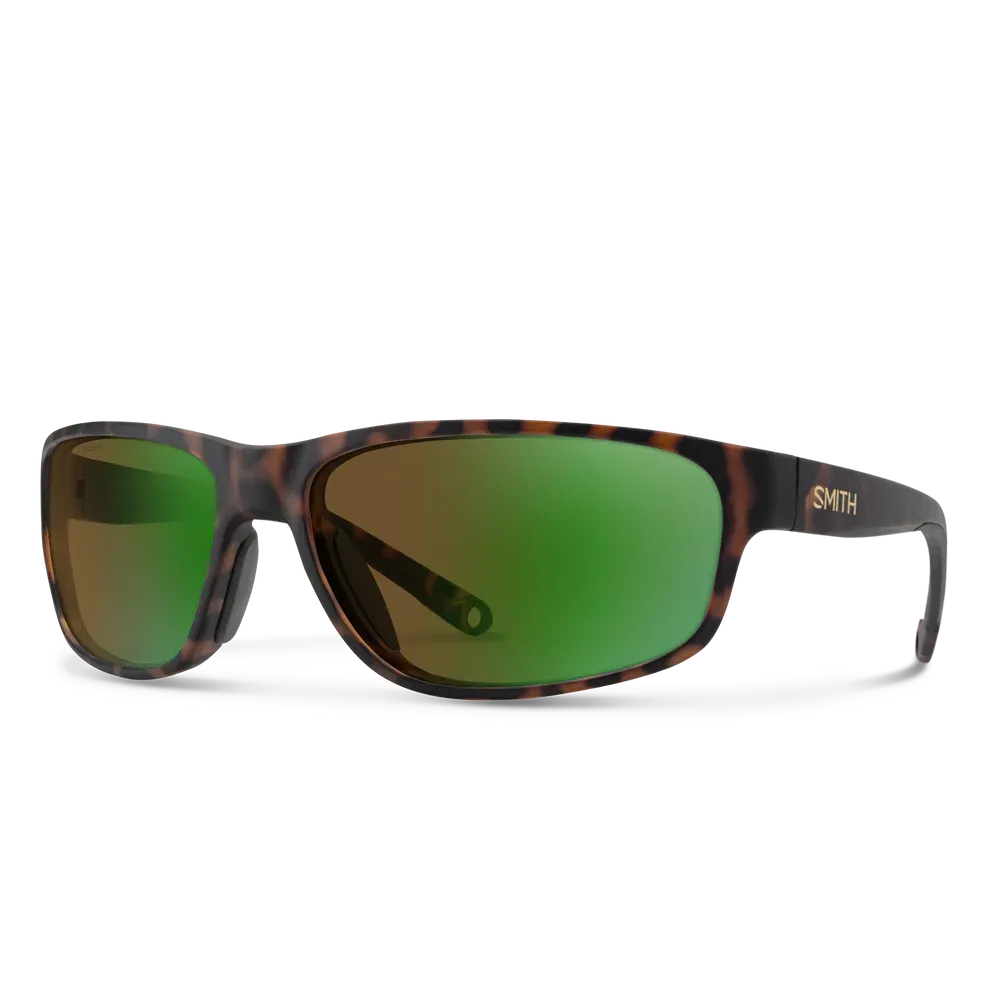 Smith Redding 2 Polarized Sunglasses, Color: Matte Tortoise/ Glass Polarchromic Brown Green Mirror