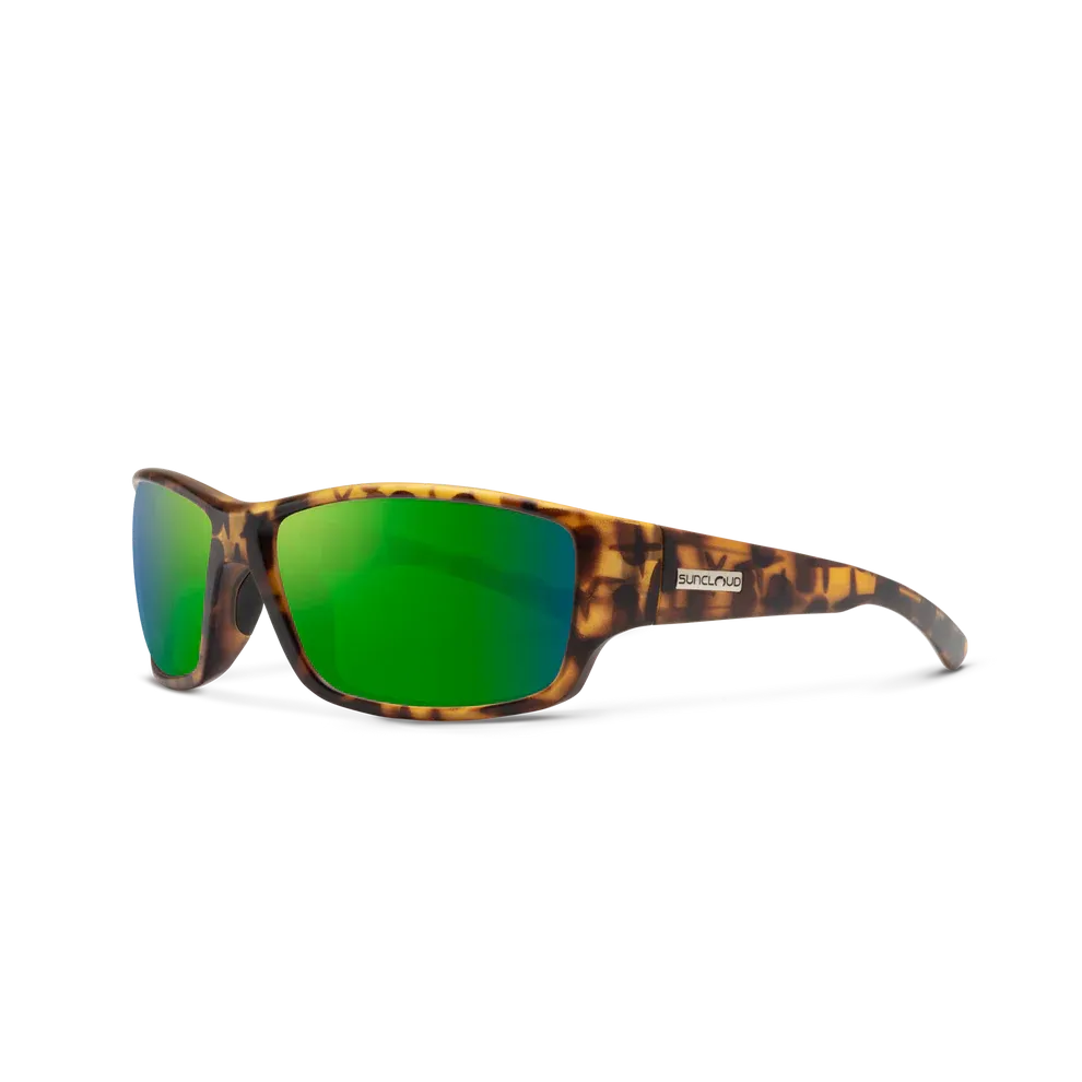 Suncloud Hull Polarized Sunglasses, Color: Matte Tortoise/ Polar Green Mirror