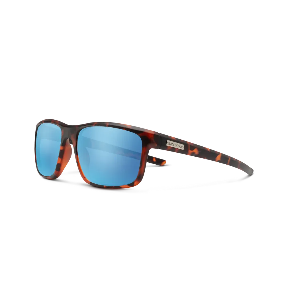 Suncloud Respek Polarized Sunglasses, Color: Matte Tortoise/ Polar Aqua Mirror