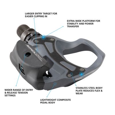 Pedal (SPD-SL) PD-R550 Single Sided Black
