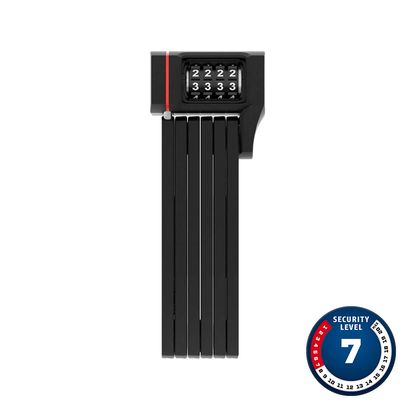 Abus, Bordo uGrip 5700C, Folding Lock, Combination, 80cm, 2.6&#39;, 5mm, Black