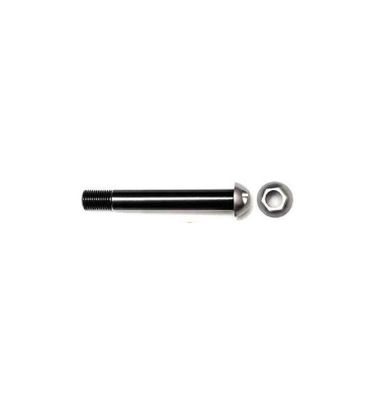 Pinhead Front Thru Axle, 12x124mm length (M12x1.5mm) with Key