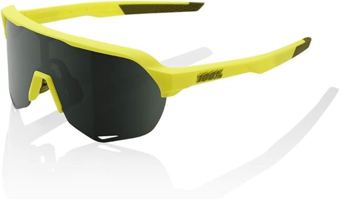 100% S2 Sunglasses, Soft Tact Banana frame - Grey/Green Lens