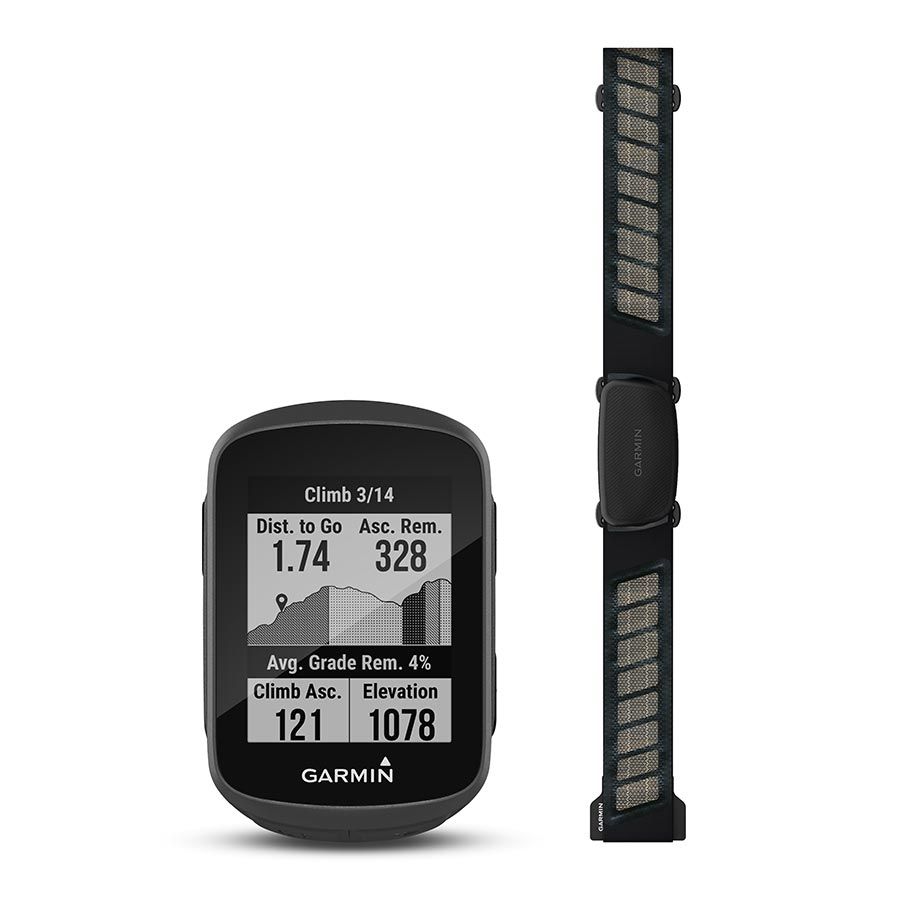 Garmin, Edge 130 Plus Bundle, Computer, GPS: Yes, HR: Yes, Cadence: Optional, Black, 010-02385-10