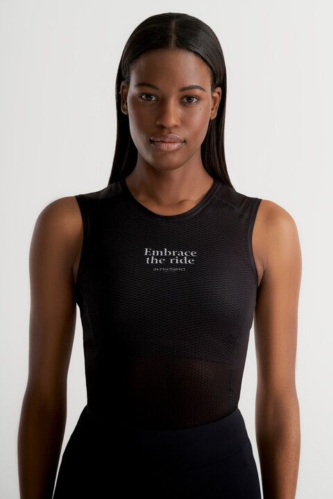 PEPPERMINT BASE LAYER TANK, Size: S, Color: BLACK