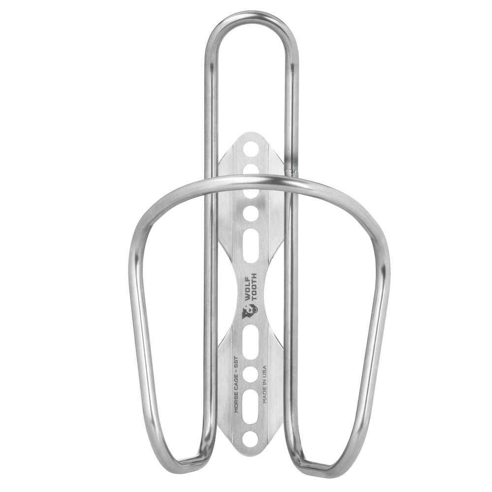 Wolf Tooth Components, Morse, Bottle Cage, Stainless Steel, 58g