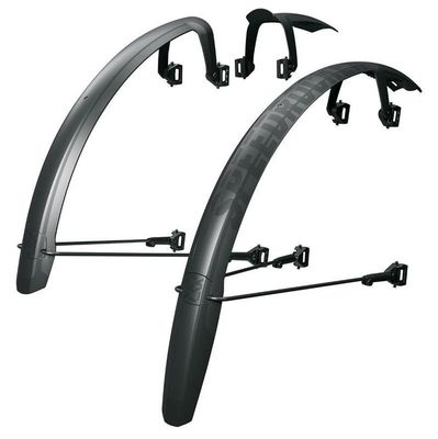 SKS Speedrocker XL Gravel Fender Set, Clip-on, 27.5&quot; &amp; 29&quot;, Max Tire Width 52mm, Black